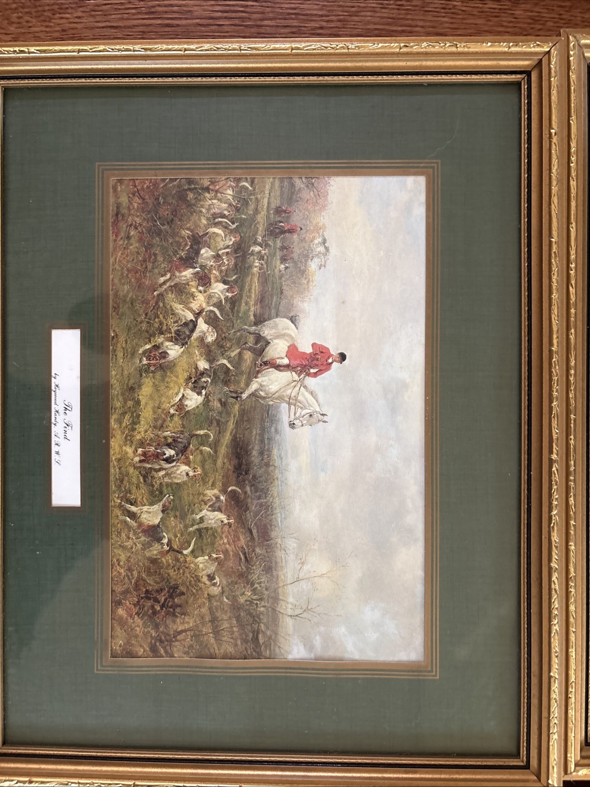 Haywood Hardy English Fox Hunting Scene framed Art Classic British Decor WallArt