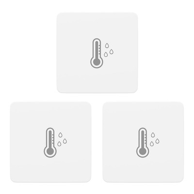 Zigbee Temperature and Humidity Sensor Lite 3 Pack Smart Thermometer Hygrometer