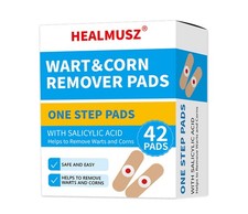 42Pcs Foot Corn Remover Pads Plantar Wart Thorn Plaster Patch Callus Removal