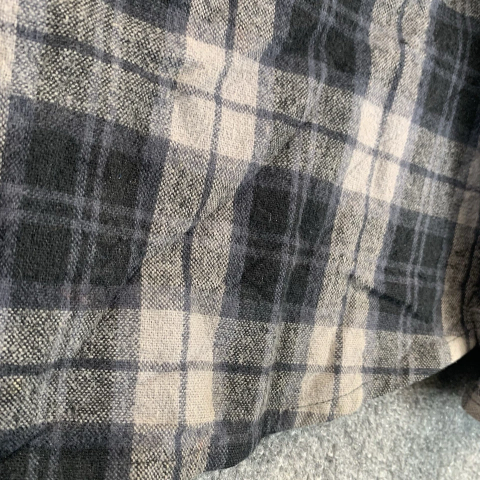 Camisa de franela grande para hombre HUF DBC x Spitfire Wheels. Motociclista, mecánico, patín Foto 4 de 4