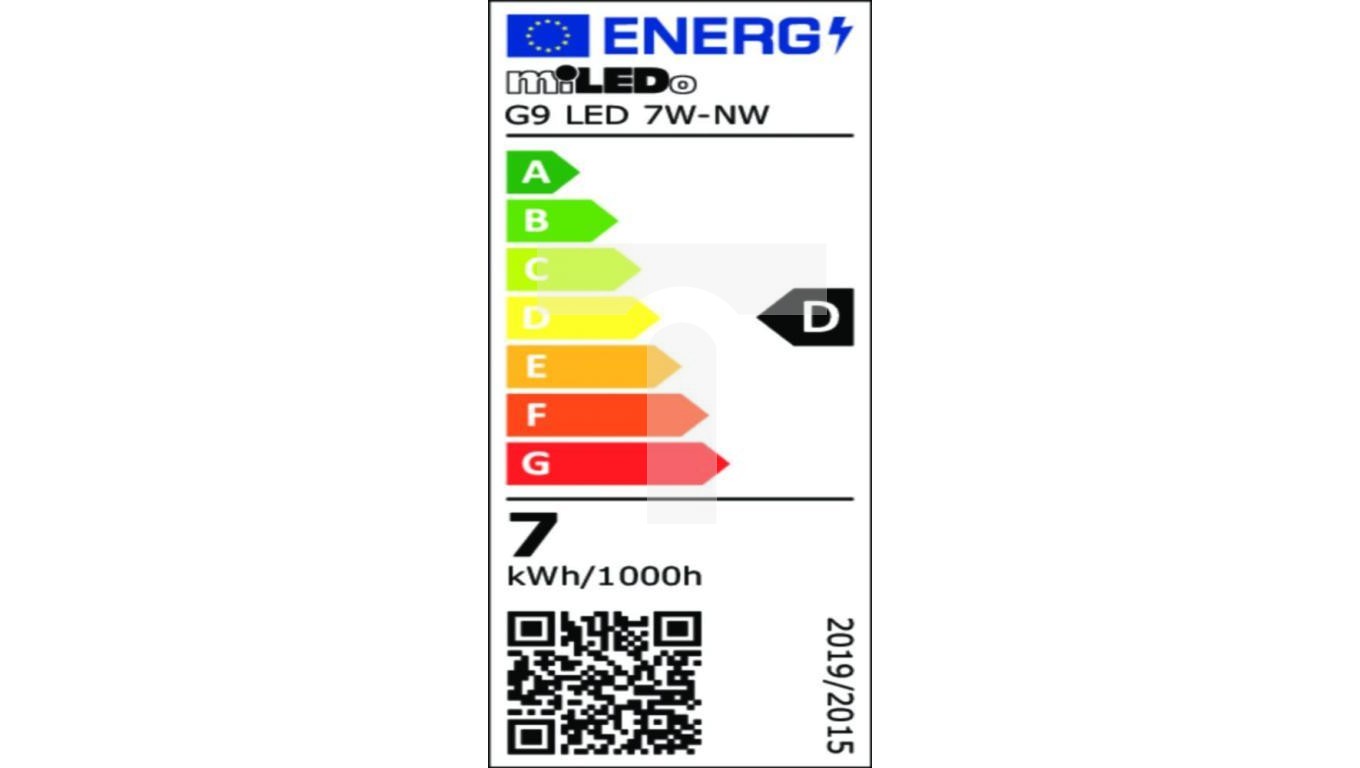 G9 LED bulb 7W-NW 950lm 4000K neutral color angle 31523