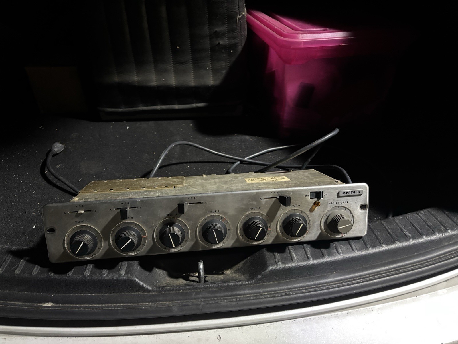 Ampex Model AM10 Vintage Solid State 6 Channel Microphone Preamp/Mixer Vtg USA 