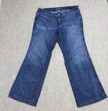 Ariat Trouser Mid Rise Stretch Outseam Ella Wide Leg Jean Size 33S