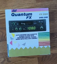 Quantum FX AM FM Cassett Player FX 2200 Pull Out Radio Car Cassette