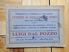 1928-LUIGI DAL POZZO Milano-Attrezzi di Ginnastica e Sport-Catalogo illustrato+
