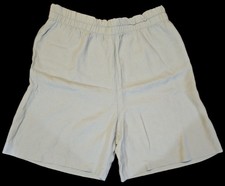 Women's Light Green Casual Shorts with Elastic Waistband