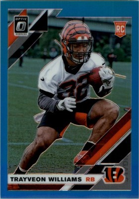 2019 Donruss Optic Aqua #143 Trayveon Williams /299 - FB