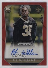 2015 Panini Prizm Rookie Signatures Red Prizm /299 PJ Williams #RS-PJ Auto RC