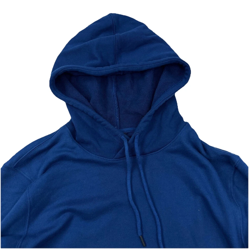 Moletom Oakley com capuz masculino XL azul amarelo suéter soletrar ajuste personalizado Y2K - Imagem 4 de 4