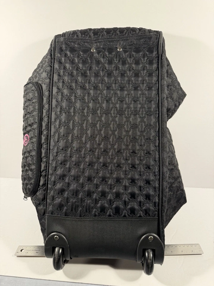 THIRTY ONE ACOLCHOADO ROLLING DUFFLE / CARRY ON, Preto, Cabo Oculto, Monograma S - Imagem 4 de 4