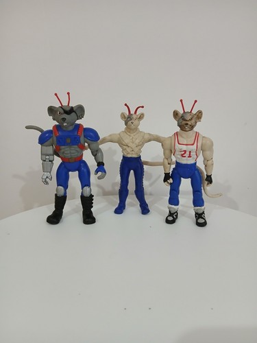 X3 Biker Mice From Mars Figures Bundle Galoob Vintage Toy Action Figures - Picture 1 of 11