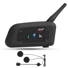 EJEAS V6 Pro Motorcycle Bluetooth Headset, Upgraded 2 Riders Intercom Helmet ...