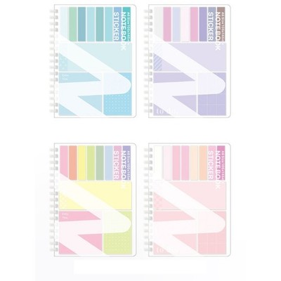Refillable Paper Notebook and Adhesive Note Set for Note Taking Daily Planning