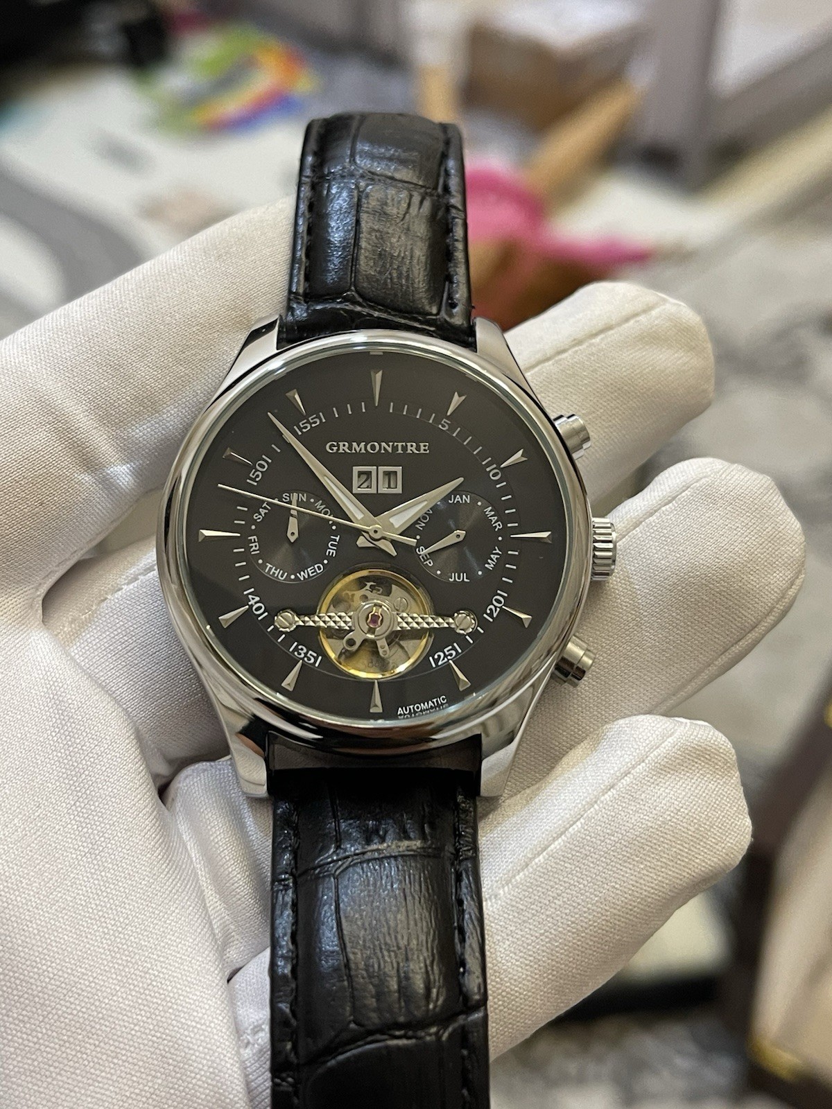 GRMONTRE  Skeleton Mechanical Automatic Waterproof - image 2