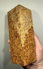 Stabilized K G Amboyna Burl Turning Blank 5.80 x 1.95 x 2 189