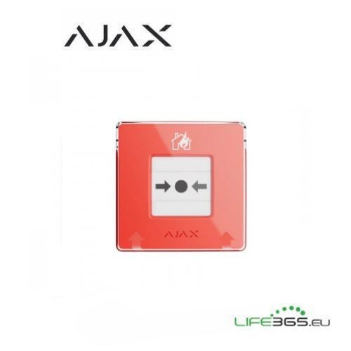 Ajax EN54 Manual Call Point Red - Design Moderno per Sicurezza Antincendio