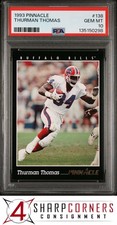 1993 PINNACLE #138 THURMAN THOMAS BILLS HOF POP 3 PSA 10