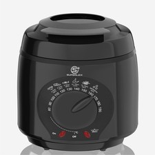 SUPERLEX Mini Friteuse 1-L Elektrische Fritteuse Fritöse Frittöse mit öl 950 W