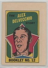1971-72 O-Pee-Chee Booklet English Alex Delvecchio #12 HOF 2k3