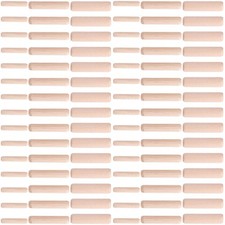 Fluted Beech Wood Dowel Pins Assortment 1/4" 5/16" 3/8" Pegs 90 PCS Set