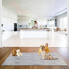 160" Retractable Baby Gates Dog Gate Extra Wide, 42" Tall Child Pet Safety Ga...