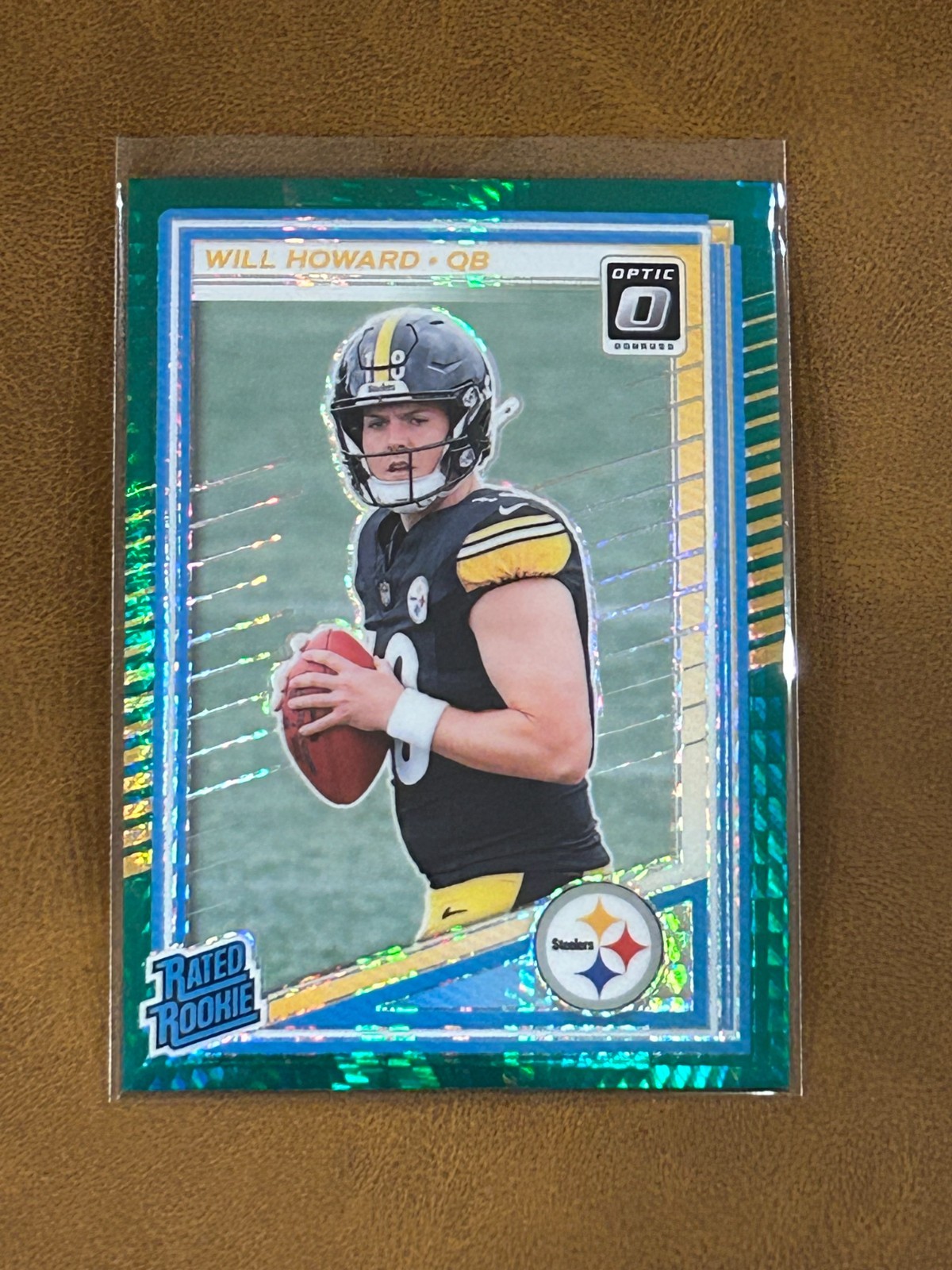 2025 Donruss Optic Rated Rookies#233 Will Howard Green Hyper