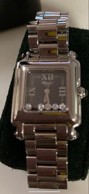Chopard Happy sports diamonds 27/8893-23 5 black Dial Quartz Ladies Watch