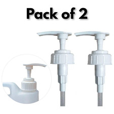 2x Pelican Pump Dispenser 38mm for 5L Soap Shampoo Bottles Neck Adjustable Straw