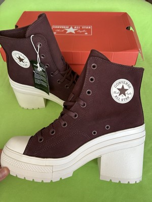 Converse All Star Chuck Taylor 70 De Luxe Heel Suede Hi Platform Stiefel Gr. 43