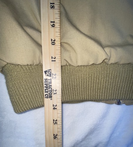 Northwest Territory Jacket Mens Large Beige Bomber Full Zip Flannel Lined - Picture 12 of 15