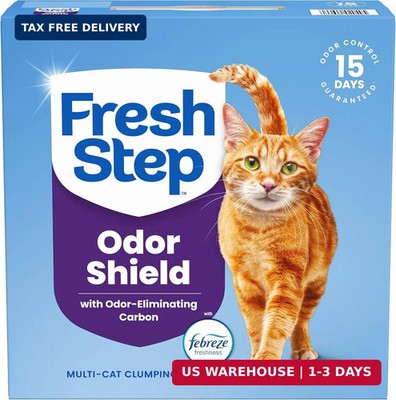 Fresh Step Odor Shield Multi Cat Clumping Cat Litter, 14 lb. | Febreze Freshness