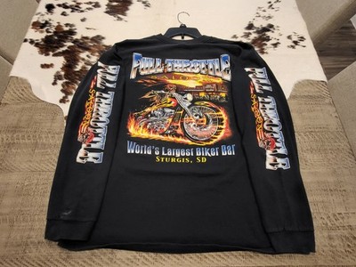 Sturgis Vtg Full Throttle Saloon Size Large  World s Largest Biker Bar Black 