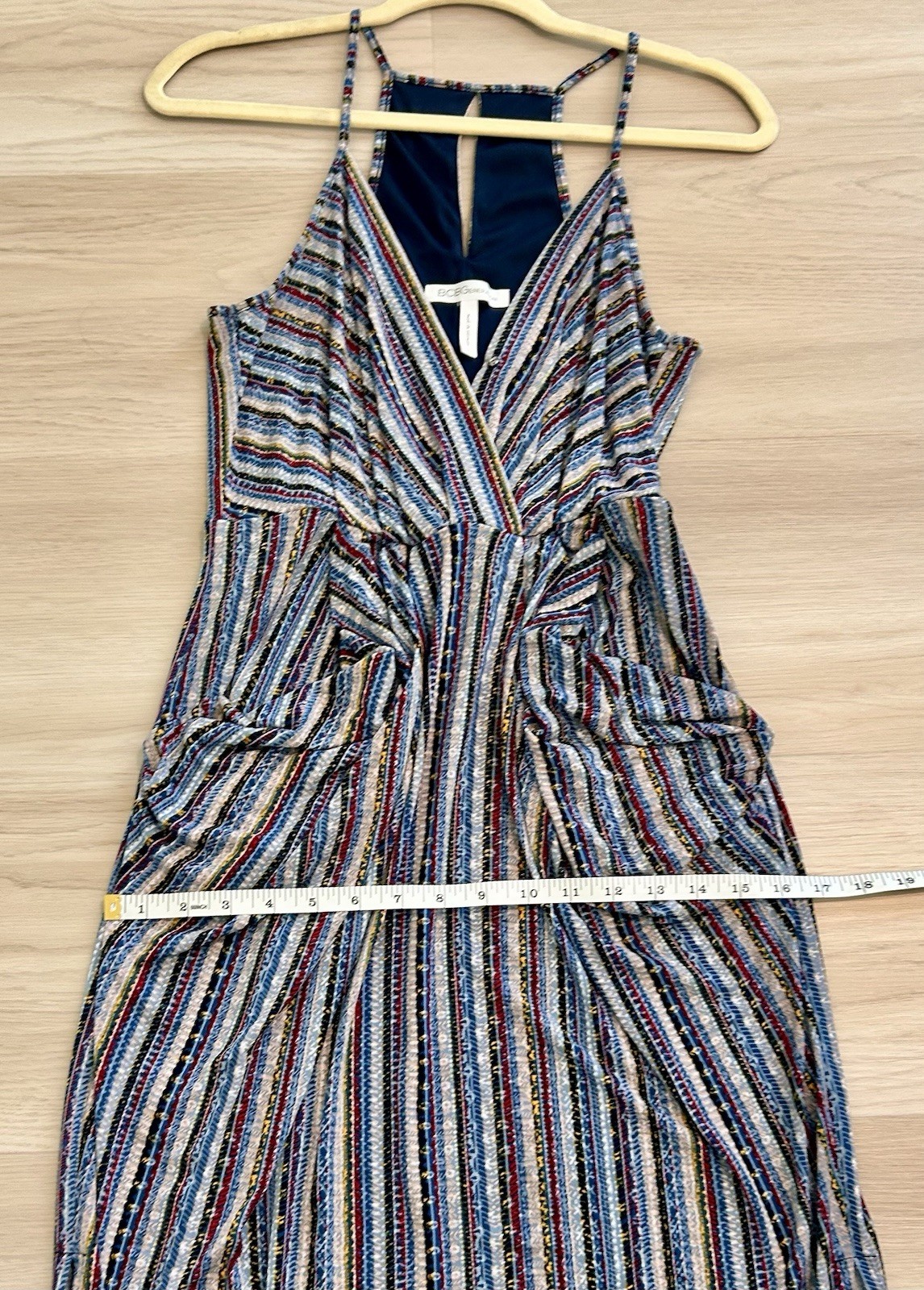 BCBGeneration Multicolor Striped Pleated Maxi Dre… - image 8