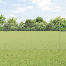Image of Fence Steel Silver 1.6x10m Outdoor Garden Privacy Panels Durable 1.6m Galvanized