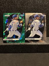 2025 Panini Prizm Baseball Kevin Alcantara Green Cracked Ice and Base Chi Cubs