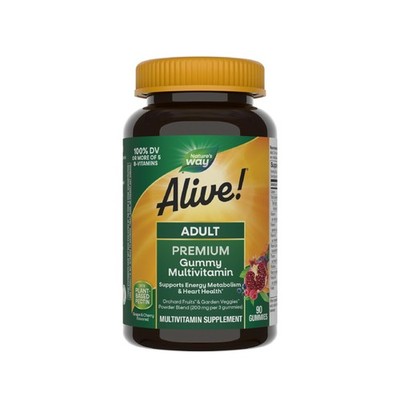 Nature's Way Alive! Adult Premium Multivitamin 90 Count (Pack of 1), No Color