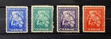 SURINAME, NETHERLANDS: 1928 CLASSIC UNUSED SEMI POST STAMP SET SCOTT #B4-7 SOUND
