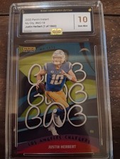 Panini 2022 Instant NFL My City Justin Herbert Los Angeles Chargers #MC-18 /1860