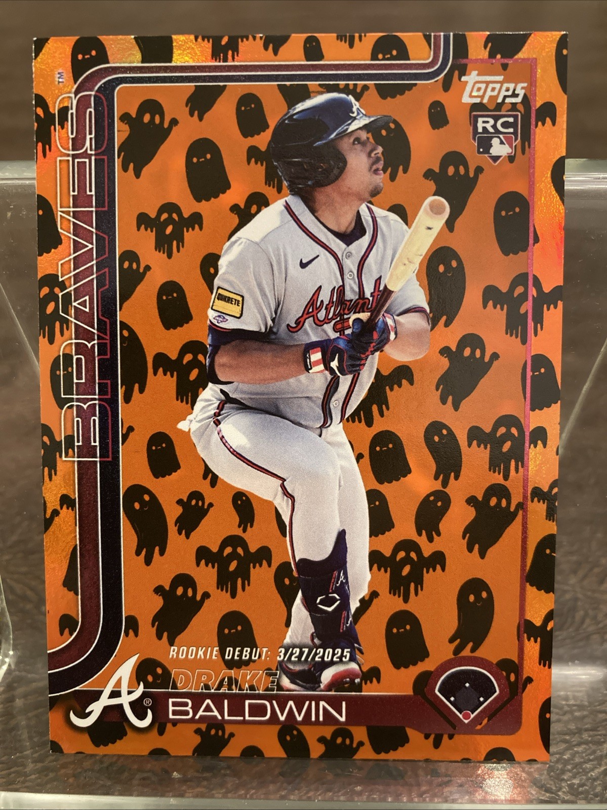 2025 Topps Update Drake Baldwin Debut Rookie RC Holiday Ghost #US113 Braves