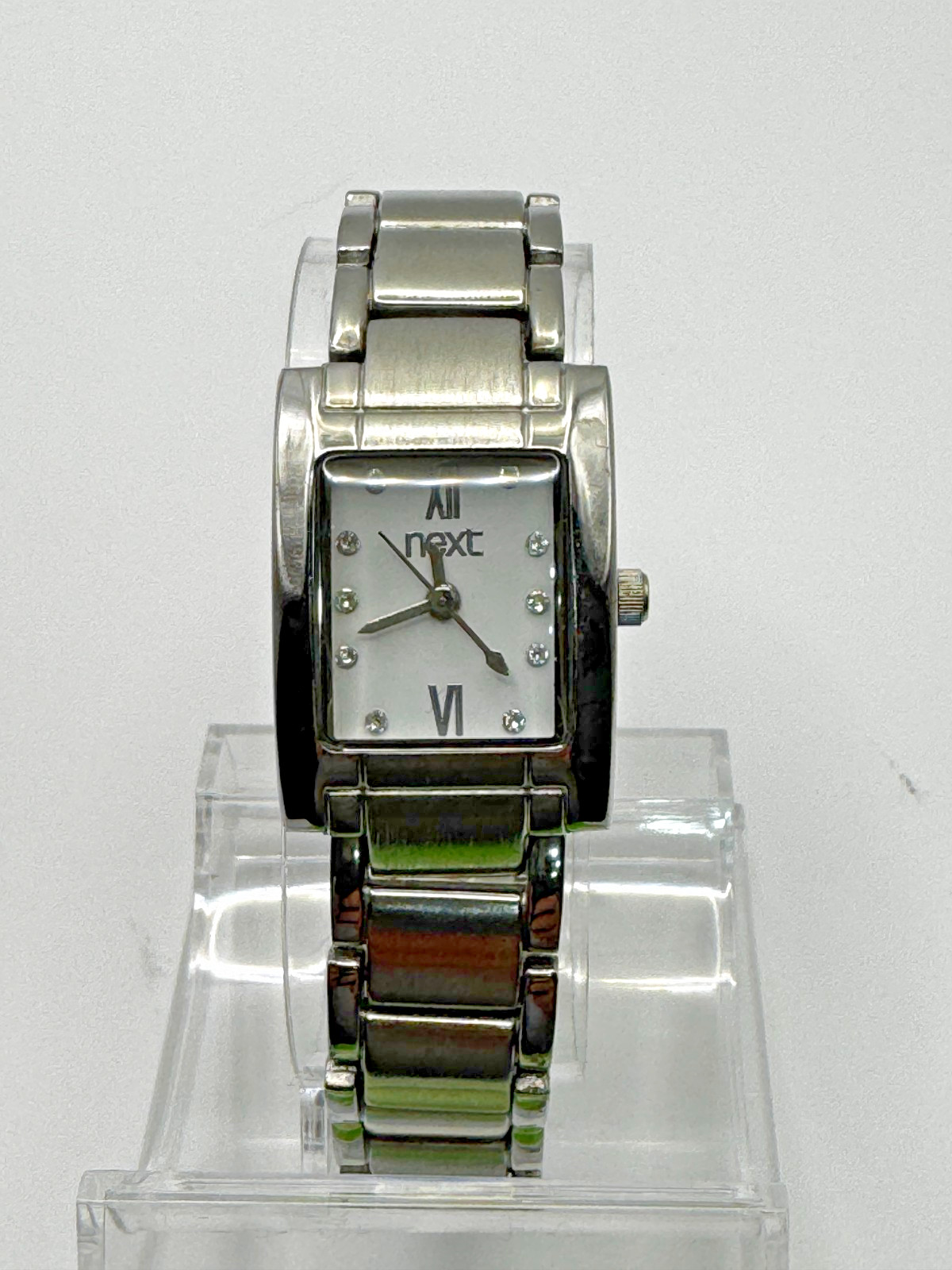 Next Bracelet Watch – Rectangular Bezel, Silver T… - image 1