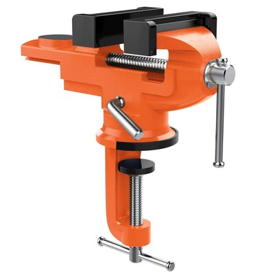 Table Vise 3 Inch, 360° Swivel Base Universal Home Vise Portable Bench Clamp,...