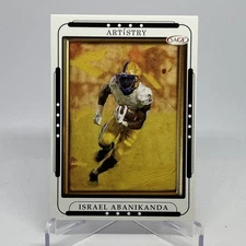 2023 SAGE Artistry Black Israel Abanikanda #54 Pitt Panthers