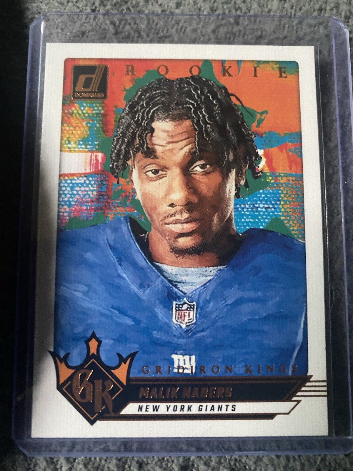 Malik Nabers 2024 Panini Donruss Rookie Gridiron Kings #11 New York Giants