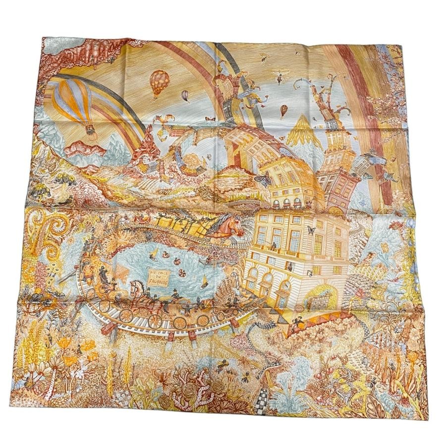 Hermes Womens Silk Scarf Carre 90 Multicolor Fashion Accessory