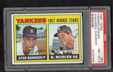 1967 TOPPS #93 YANKEES ROOKIE STARS Murcer RC sharp/well CENTERED Graded PSA 8