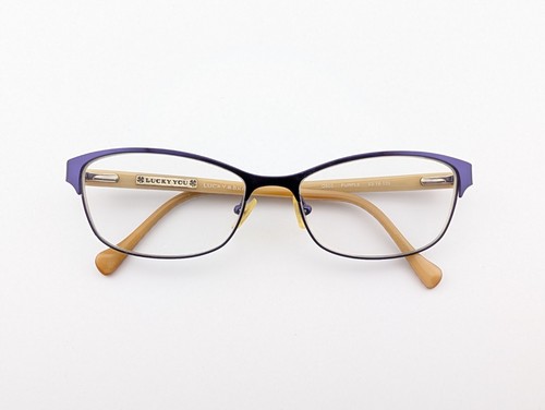 Lucky Brand Eyeglasses, Frames Only, D503, 53-16-135, Metal/Plastic, Purple