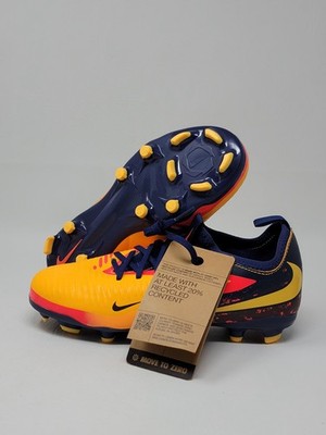 Nike Youth Phantom 6 Low Acade FG Cleats Orange Soccer Size 2.5Y HQ2032-800 New