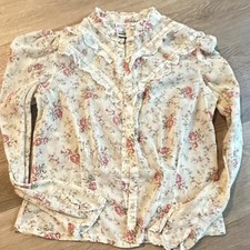 Rag O Muffins Cream Floral Blouse Rag O Muffins Cream Floral Blouse