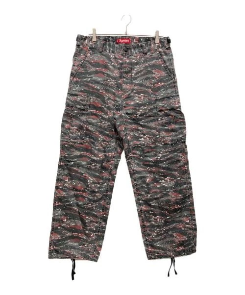 Pantalon Supreme Cargo Camouflage Tigre Rouge Homme Streetwear L