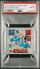 PSA8 1997 AMADA POKEMON JAPANESE STICKER COLLECTION KAI 414 BLASTOISE HOLO